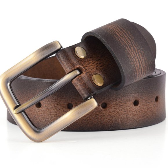 Personalized gift with the name & your special message. Handmade leather belt. - Picture 3 of 15